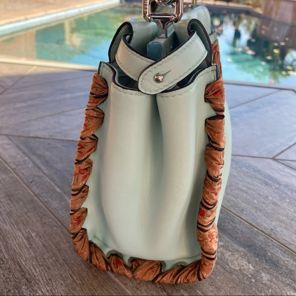 SOLD Fendi RARE Nappa Ribbon Lace Up Peekaboo Iconic Satchel - Picture 7 of 16